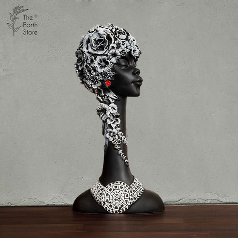 African Lady Head Sculpture - The Earth Store - home decor